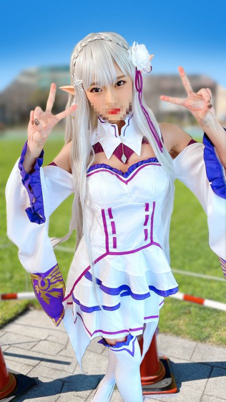 【夏コミ伝説】美しすぎる素人プロレイヤーさん　良い写真を撮ったカメコに声掛け個室で連れ込みパイズリちんしゃぶパンパン【門外不出の流出映像】